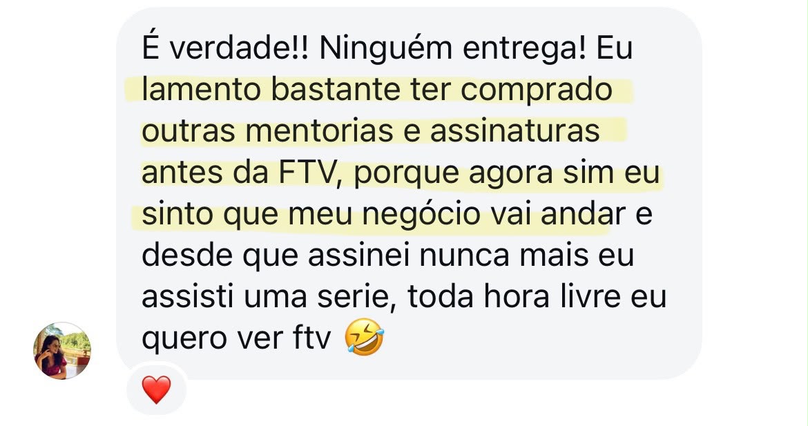 Depoimento de aluna 18 da Formação de Professores de Idiomas