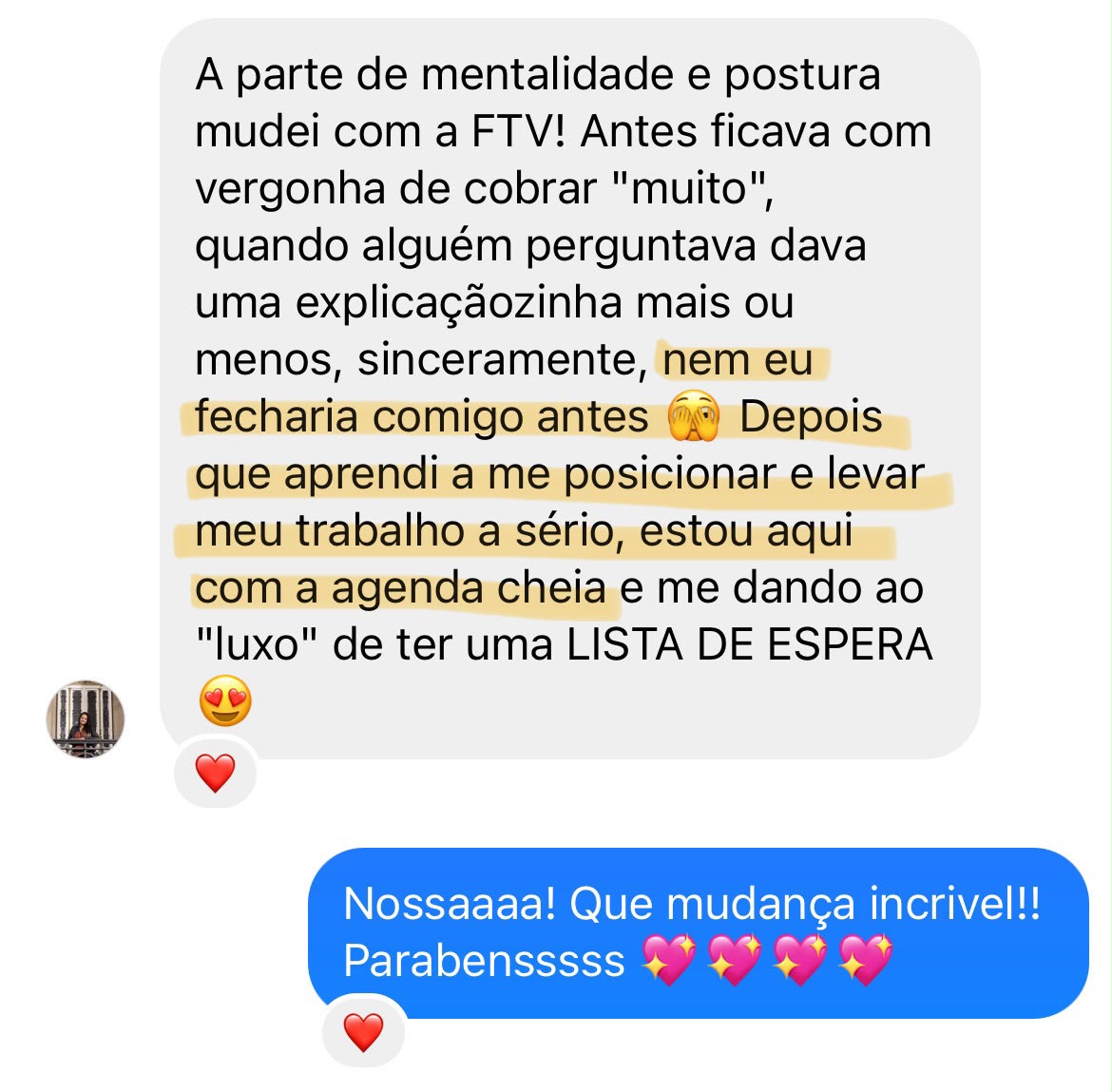 Depoimento de aluna 7 da Formação de Professores de Idiomas