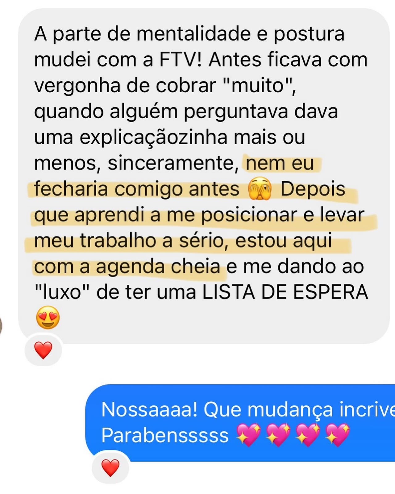 Depoimento de aluna 6 da Formação de Professores de Idiomas